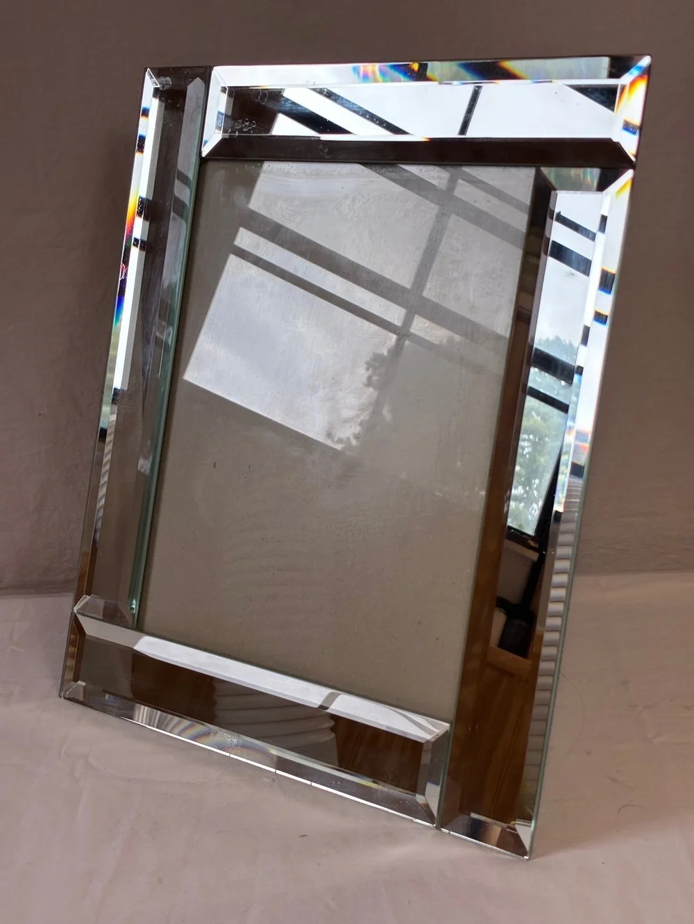 Elegant Rectangular mirrored Picture Frame 13x11